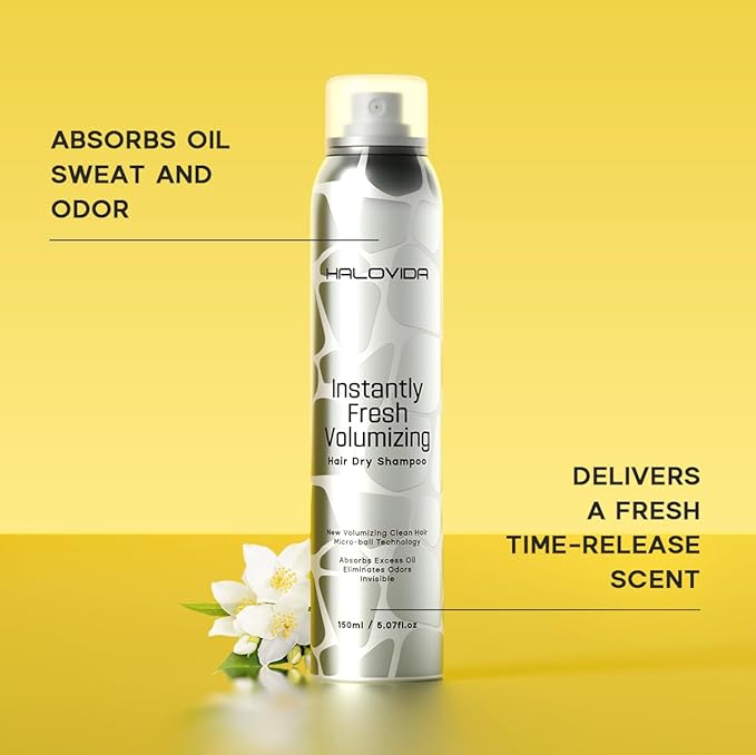 Dry Shampoo for Women, Dry Scalp Shampoo Spray for Dark Hair Leaves No White Residue, Absorb Oils, Volumizing & Refresh Hair for 72 Hours, 5.07 Fl Oz((Pack of 2)-Velvo Beauty
