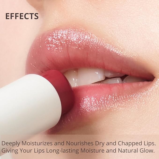 All Day Essential Tinted Lip Balm 05 Berry Fig | Natural Gloss Balm, Moisturizing Lip Care, Deep Nourishing Plant-Based Chapstick, Lasting Hydration Lip Butter for Dry Cracked Chapped Lips-Velvo Beauty