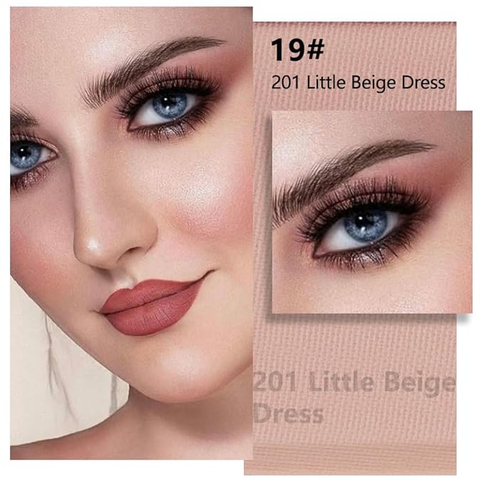 Buildable Matte Eyeshadow Makeup Palette Single - Nude Pink Shades | Creamy Pressed Powder for Easy Blending | Mini Travel Palette for Women | Everyday Natural Eye Makeup-Velvo Beauty