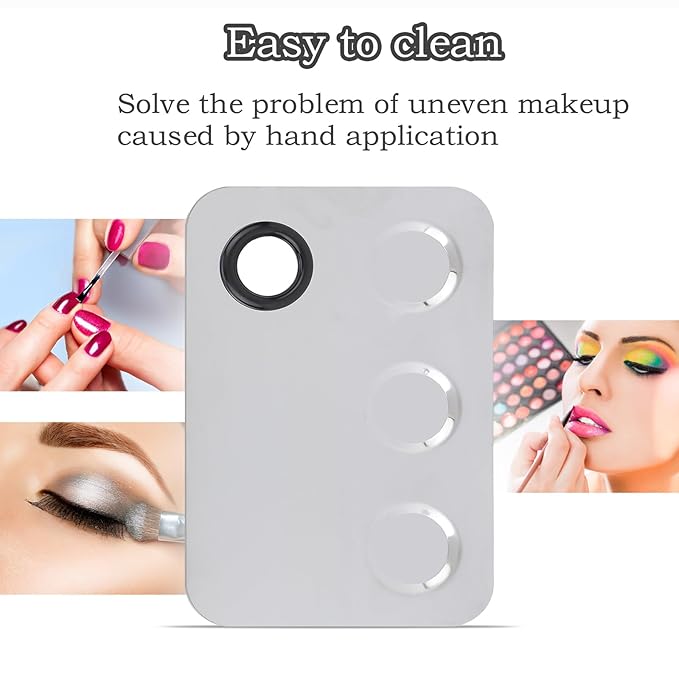 Makeup Palette, Professional Makeup Palette Cosmetic Mixer Cosmetic Palette Makeup Coloring Tools Makeup Tool With Spatula Suitable for Mixing Cosmetic Colors-Velvo Beauty