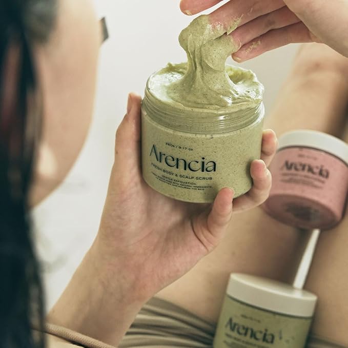 Fresh Cloud Sea Salt Body & Scalp Scrub (Pink) - Exfoliant, Bump Eraser For Silky Smooth Skin, Korean Skin Care-Velvo Beauty