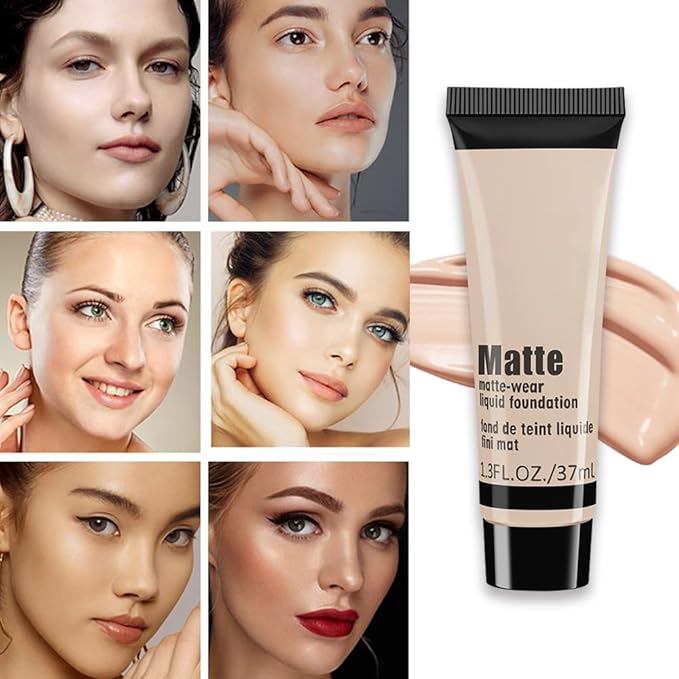1 Pack Liquid Foundation Cream for Face Makeup,Durable Full Coverage Matte Concealer Make Up,Oil Control & Waterproof Base Primer -1 Fl.Oz-IVORY 6#-Velvo Beauty