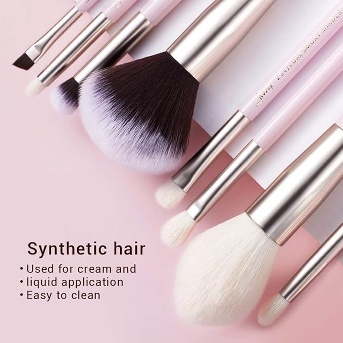 Jessup Makeup Brushes Set Professional Makeup Brush Eyeshadow Blending Powder Foundation Blusher Concealer 25pcs with Cosmetics Storage Box, Blushing Bride T295-Velvo Beauty