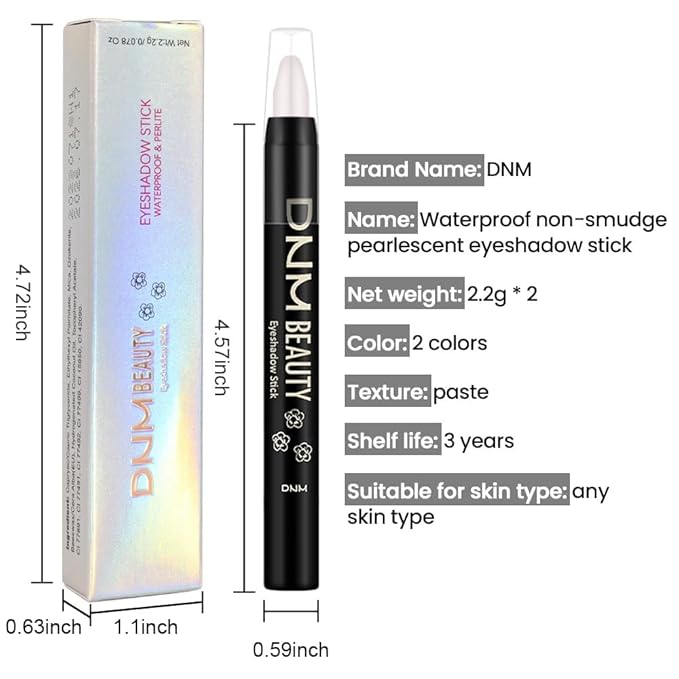 evpct 2Pcs Cream Eyeshadow Sticks Set for Eyes Waterproof, Taupe Shimmer & Bronze Shimmer Matte Eye shadow Stick Pencil Pen Bulk sombras en crema para ojos 19+20-Velvo Beauty