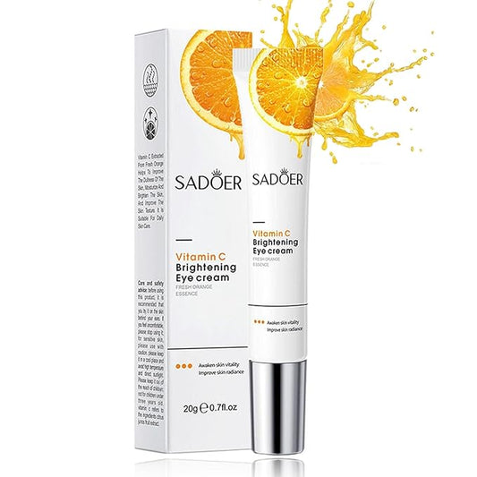 Eye Cream For Dark Circles, Anti Aging Eye Cream With Vitamin C, Hyaluronic-acid & Orange Extract, Under Eye Cream For Puffiness And Bags, Eye Cream For Reduce Fine Lines, Wrinkles & Dark Circles-Velvo Beauty