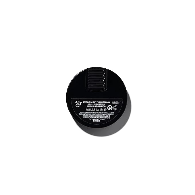 Crème Eyeshadow by Revlon, ColorStay 24 Hour Eye Makeup, Highly Pigmented Cream Formula in Blendable Matte & Shimmer Finishes, 740 Black Currant, 0.16 Oz-Velvo Beauty