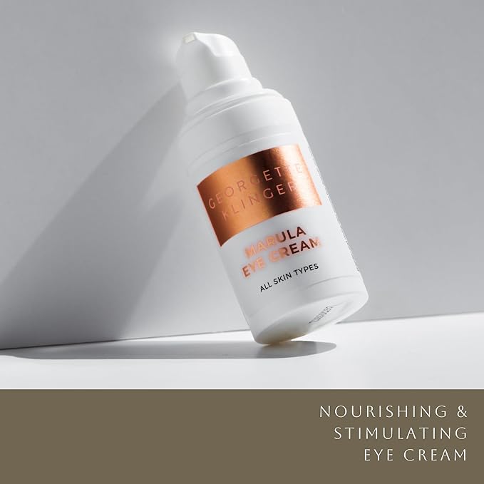 Georgette Klinger Marula Eye Cream - Anti-Aging, Caffeine-Infused Gentle Formula - Reduces Redness, Puffiness, and Dark Circles, while Hydrating and Brightening Skin - 1/2 oz-Velvo Beauty