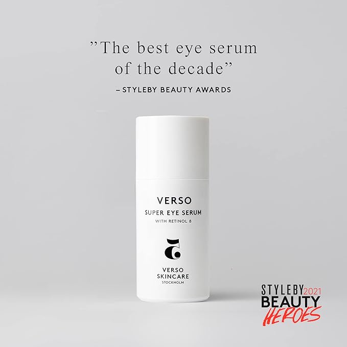 Verso Skin Care | Super Eye Serum | Rejuvenating Under Eye Serum for Youthful Skin | Eye Care Made Easy (0.67 fl oz)-Velvo Beauty