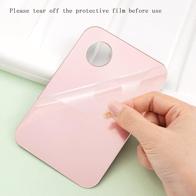 2 Pack Makeup Palette with Spatula,Acrylic Cosmetic Nail-art Artist Mixing Palette for Mixing Foundation Nail Art Eye Shadow Palette-Velvo Beauty