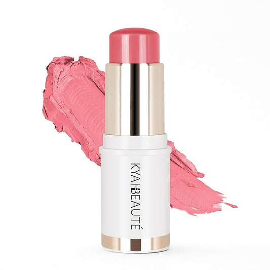 Blush Stick, Cream Blush for Cheeks and Lip Tint, Dewy Finish, Buildable & Blendable Color, Lightweight & Long-Lasting Formula | Warm Pink, 0.53fl.Oz-Velvo Beauty