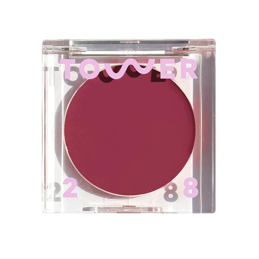 Tower 28 Beauty BeachPlease Cream Blush for Cheeks and Lips - Multi-Purpose Lip and Cheek Tint in Berry Blush - for Sensitive Skin – Color AFTER HOURS, Luminous Finish-Velvo Beauty