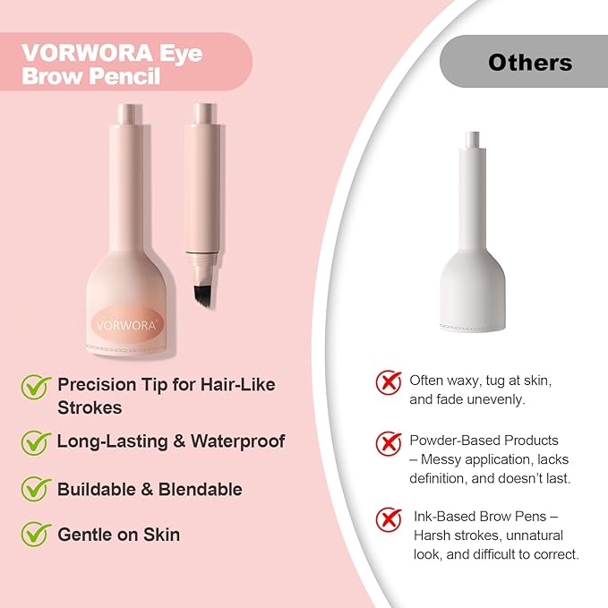 Eyebrow Pen with Hair-Like Strokes, Microblading Eyebrow Pen, Angled Brow Tint Brush for Eyebrows, Smudge Proof, Long Lasting, Easy to Color, Soft Black-Velvo Beauty