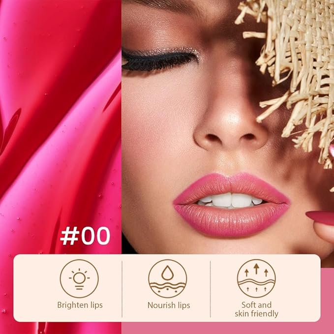 2 Pcs Matte Liquid Lip Stain Peel Off Lip Liner, Long Lasting Lip Tattoo, Waterproof & Transfer-Proof Lip Liner Peel Off Lip Gloss for All Skin Types. 0.12 fl oz #00+#06-Velvo Beauty
