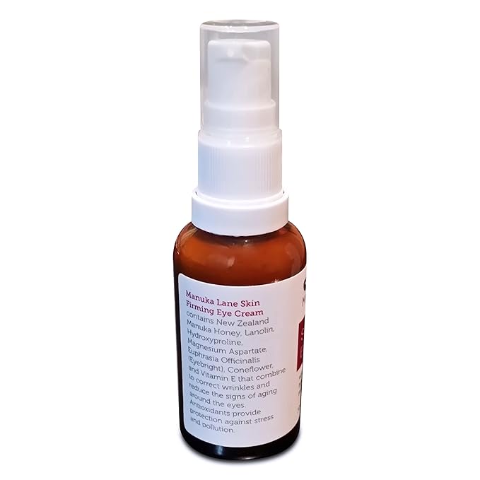 Manuka Lane Natural Eye Cream Moisturizer with Manuka Honey, Eyebright, Vitamin E, and Lanolin – Nature’s Most Powerful Defense Against Dark Circles Under-Eye Bags, Dark Circles and Puffiness-Velvo Beauty
