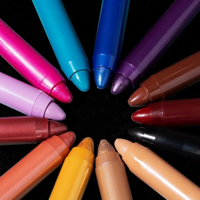 wet n wild Color Icon Cream Eyeshadow Makeup Multi-Stick Peach Born To Flirt (Pack of 2)-Velvo Beauty