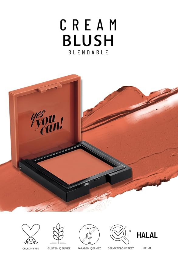 Pastel Cream Blush 47 | Fresh | Healthy & Natural Look | Ligh Weighted Formula | Sebum Control Richly Pigmented | Easily Blendable | Long Lasting | Semi Matte | 0.18 oz.-Velvo Beauty