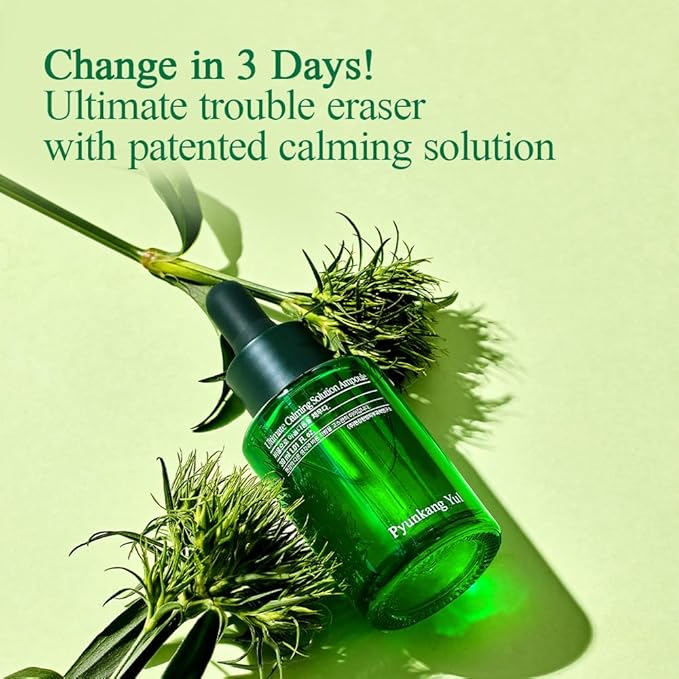 Pyunkang Yul PKY Ultimate Calming Solution Ampoule for Sensitive Skin with Patented Ingredients, Serum Intensely Calms & Soothes Redness with Cica & Tea Tree, Korean Skincare (1.01 Fl. Oz, 30ml)-Velvo Beauty