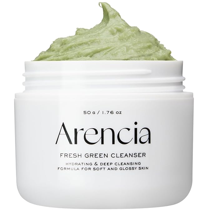 Korean Rice Mochi Face Cleanser & Daily Scrub - Moisturizing, Brightening & Deep-Cleansing - All Skin Types, Vegan, Organic - with Rice Powder, Rice Water & Green Tea (1.76oz)-Velvo Beauty