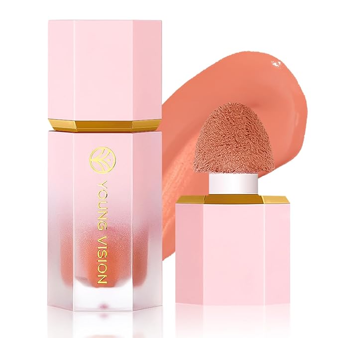 YOUNG VISION Liquid Cheek Blush -Soft Cream Rouge/Blusher Makeup, Buildable Gel-Cream Formula, Long-Wearing, Dewy Finish-Velvo Beauty