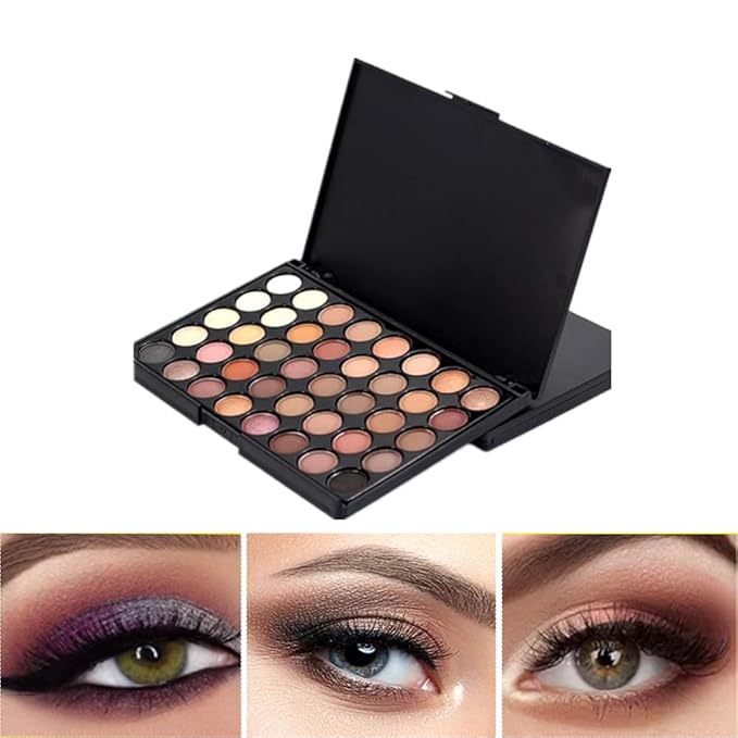 Eyeshadow Palette 40 Color Makeup Palettes Matte Eyeshadow Waterproof Makeup Mixer Palette Make-up For Women Beauty… (Type B)-Velvo Beauty