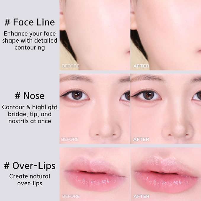 BBIA Last Contour Stick - Dual-Sided Contouring & Highlighting Duo Stick Easy Dual-Ended Natural Contour & Highlight Blendable Buildable Longlasting Korean Face Makeup (01 WARM DETAIL, Pack of 1)-Velvo Beauty