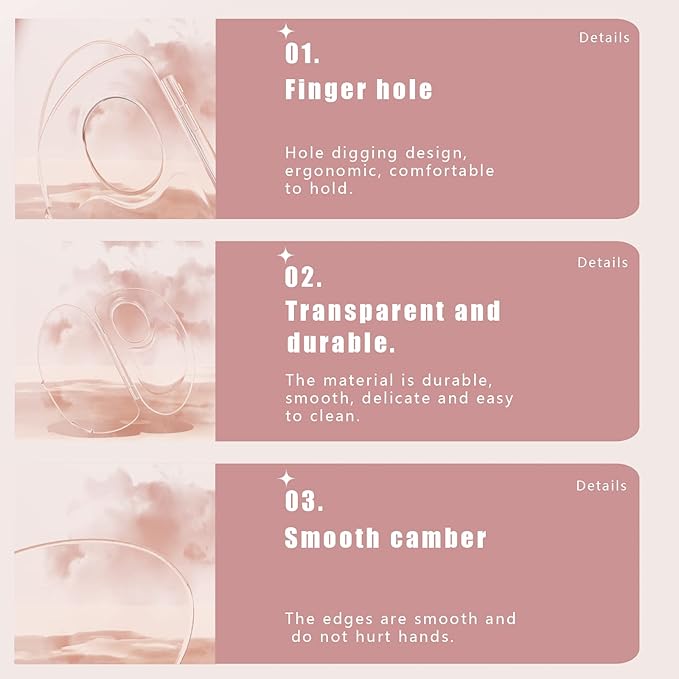 Color Palette can be 180 Degrees fold to Receive Liquid Base Makeup Color Palette Transparent Acrylic Powder Chassis Palette Nail Eyeshadow Eyelash Professional Makeup Color Palette-Velvo Beauty