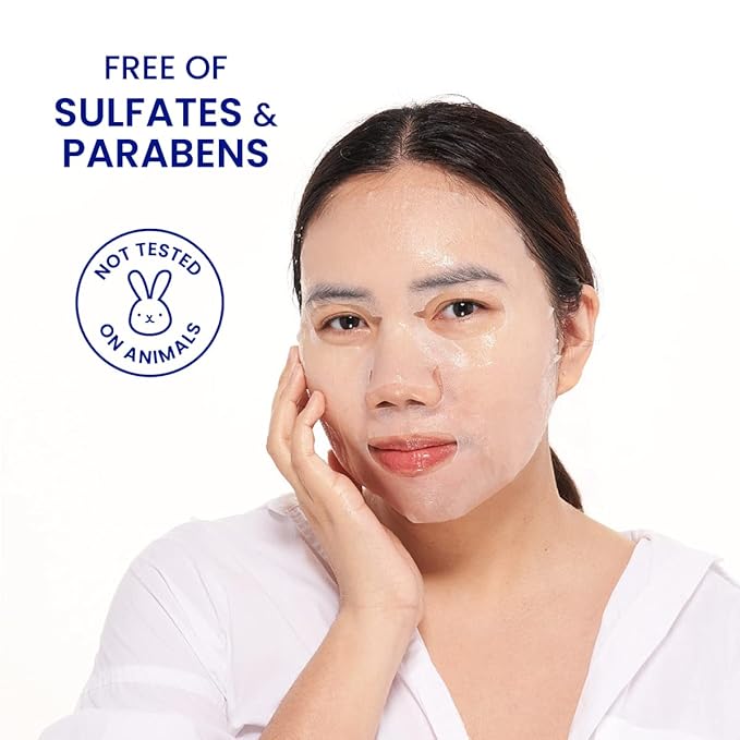 FACETORY K Beauty Face Mask Skin Care - ACE THAT FACE FIRMING COLLAGEN Sheet Mask with Collagen & Mushroom Extract | Collagen Face Mask Plumping Glowing Skin (5 Pack)-Velvo Beauty