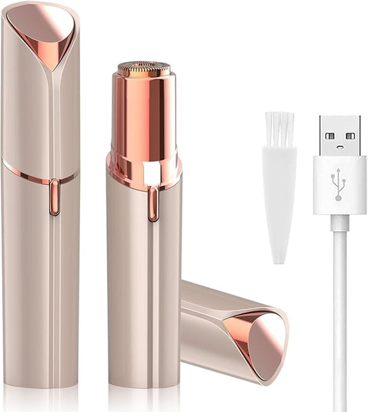 Facial Hair Remover for Women - Removal Shaver for Women - USB Rechargeable Lady Face Razor Trimmer for Face Lips Chin Peach Fuzz Arms Legs and Bikini Line-Velvo Beauty