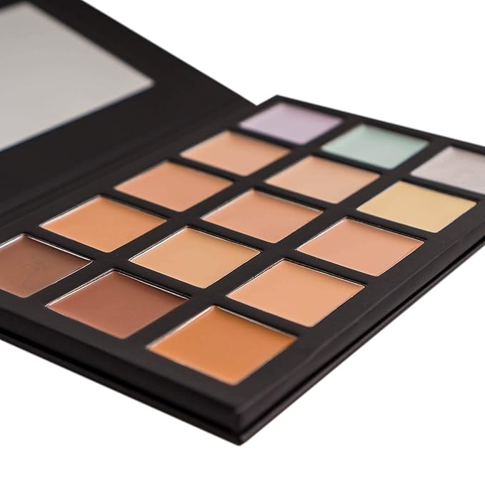 SHANY Cream Concealer Foundation Color Corrector Makeup Palette with Mirror - 12 Color Cosmetics Palette - CONCEALER-Velvo Beauty