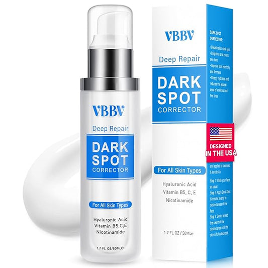 Dark Spot Remover for Face and Body, Dark Spot Corrector, Age Spot Sun Spot Freckles Dark Spot Remover, Melasma Treatment for Face, Advanced Skin Care Cream for Women and Men (1.7 Fl Oz)-Velvo Beauty