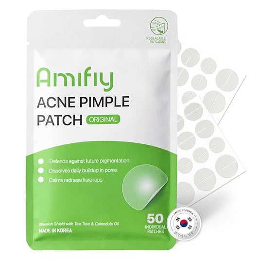 Pimple Patches with Hydrocolloid & Tea Tree – Korean Skincare Invisible Acne Stickers for Face, Oil-Absorbing Zit Dots, Vegan & Cruelty-Free Blemish Treatment, 50 Count (10mm/12mm/14mm)-Velvo Beauty