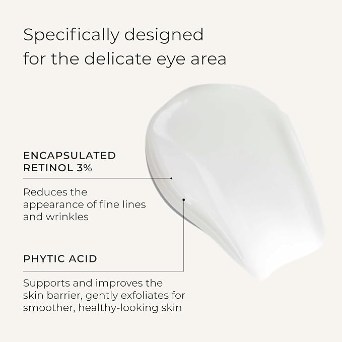 Wunderlift Night Retinol Eye Cream, 3% Encapsulated Retinol, Hyaluronic Acid and Coleus Forskohlii, Vegan and Cruelty free-Velvo Beauty