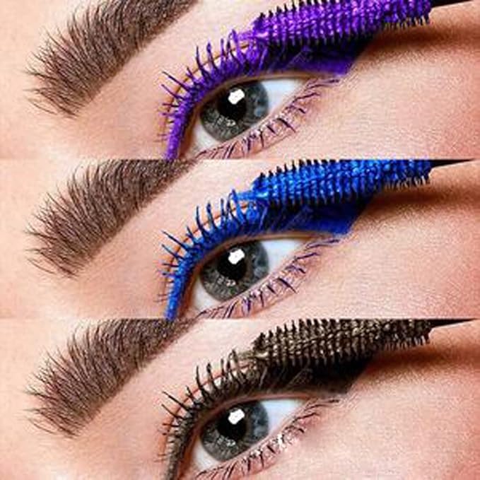 Maydear Blue Waterproof Mascara for Eyelashes - Long Lasting Smudgeproof Color for Women, Fast Dry Lengthening Eye Makeup for Party and Stage Use-Velvo Beauty