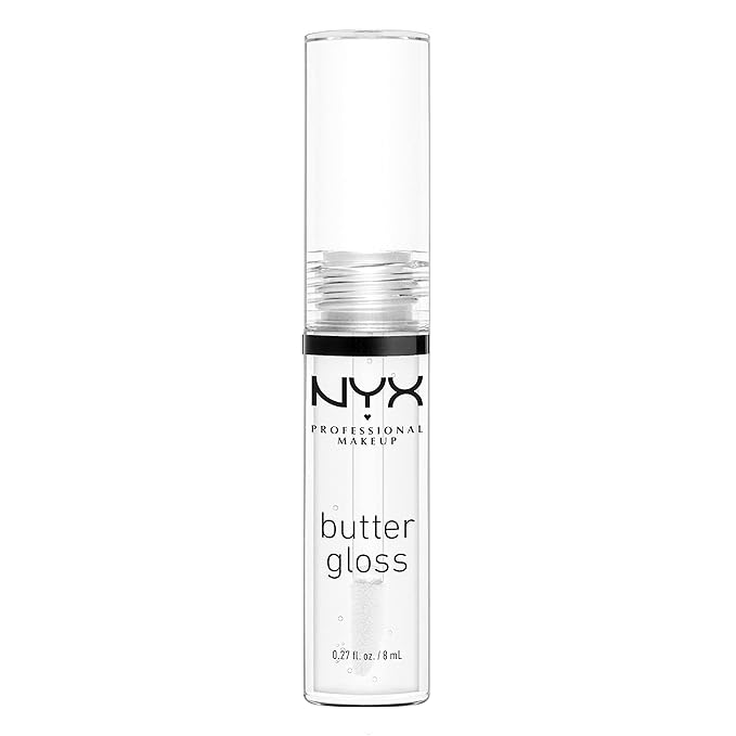 NYX PROFESSIONAL MAKEUP Butter Gloss, Non-Sticky Lip Gloss - Sugar Glass (Clear)-Velvo Beauty