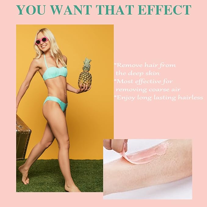 PURPLESKY Wax Beads Bulk - Painless 40oz Summer Hard Wax Beads for Body Bikini Leg Back Underarm Chest Eyebrow Ear Nose Long Lasting Waxing for Women Men-Velvo Beauty