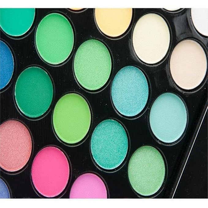 40 color Highly Pigmented Eye Makeup Palette, Matte Shimmer Metallic Eyeshadow Pallet Long Lasting Blendable Natural Colors Make Up Eye Shadows Cosmetics Gift Kit (E02)-Velvo Beauty
