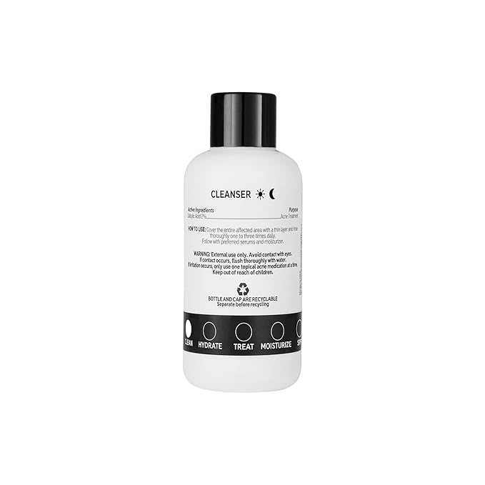 The INKEY List Salicylic Acid Cleanser, Face Wash for Blemishes, Blackheads, Oily Skin and Breakouts, Non-Drying Facial Cleanser Safe for All Skin Types, 5.0 fl oz-Velvo Beauty