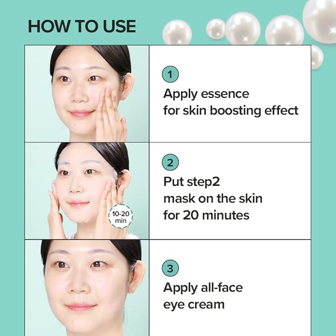 JMsolution Marine Luminous Pearl Deep Moisture 3 Step Skin Care Face Mask - Korean Skincare Facial Mask - boosting Brightening Moisturizing-10 Sheets for Dry Skin-Velvo Beauty