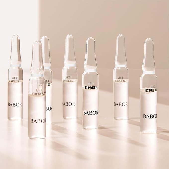 BABOR Lift Express Ampoule Concentrate, Instant Lifting Effect Fills Lines and Wrinkles Up To 6 Hours, Smoothing Skincare Capsule, Anti Aging Serum, Increase Firming & Elasticity, 7 Treatments-Velvo Beauty