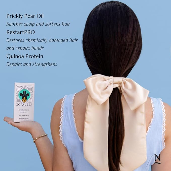 Nopalera Shampoo Bar - Balance and Repair, For Oily Hair, Color Safe, Paraben Free, Silicone & Sulfate Free, Made With Prickly Pear Oil (3.65 oz)-Velvo Beauty
