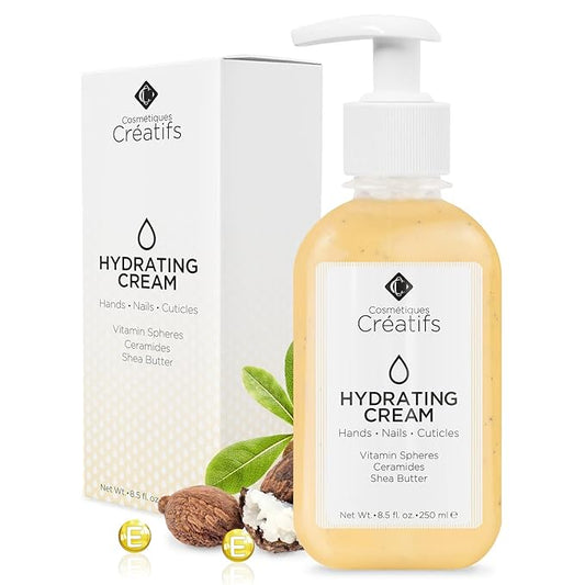 Moisturizing Hand Cream for Dry, Cracked Hands, Nails and Cuticles - 8.5 fl. oz. - Anti-Aging Skin Moisturizer with Vitamin E, Shea Butter, and Ceramides-Velvo Beauty