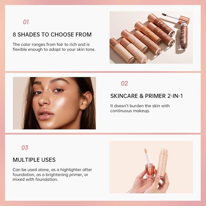 Halo Glow Liquid Face Filter, Complexion Booster For A Glowing, Soft-Focus Look, Infused With Hyaluronic Acid, Vegan & Cruelty-Free 1.06 OZ/31.5ml -07-Velvo Beauty