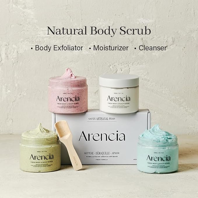 Fresh Cloud Sea Salt Body & Scalp Scrub (Black) - Exfoliant, Bump Eraser For Silky Smooth Skin, Korean Skin Care-Velvo Beauty