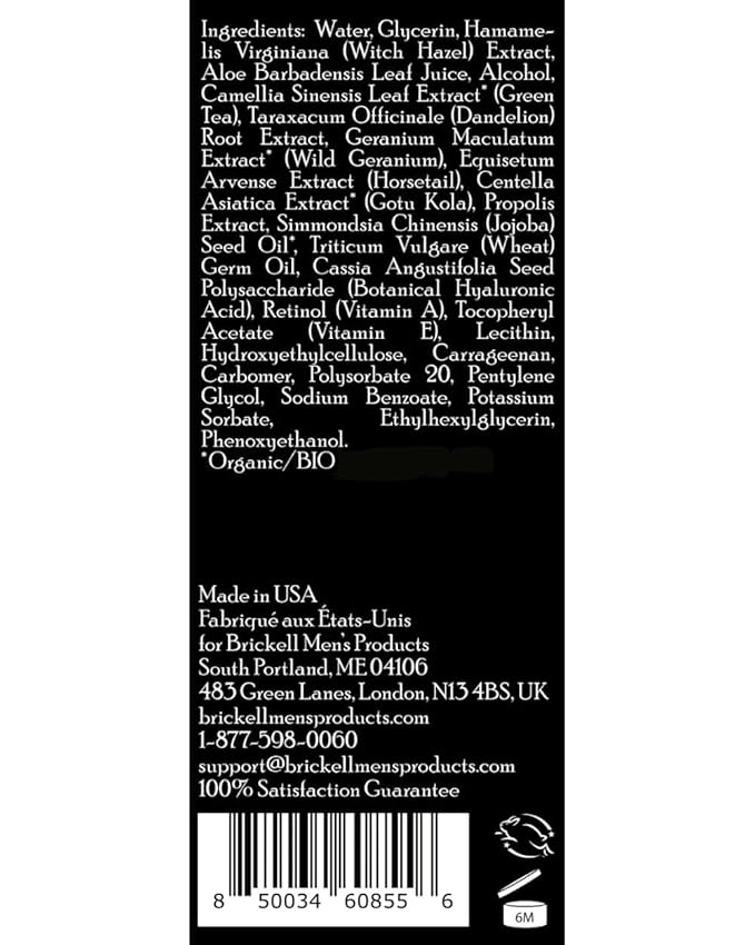 Brickell Men's Retinol Skin Care Serum Treatment For Firming Face Lines & Eye Wrinkles, Deep Hydrating Facial Skincare Serum For Anti-Aging, Fragrance Free, 1 Ounce-Velvo Beauty