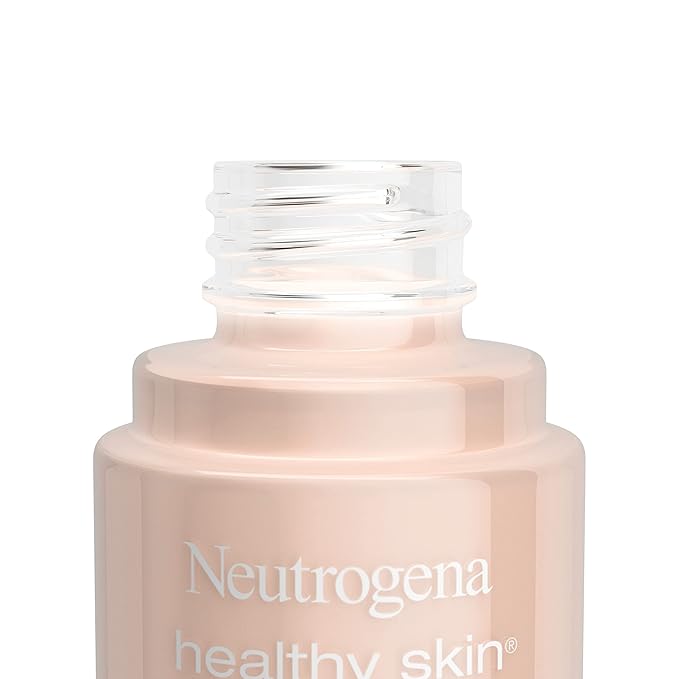 Neutrogena Healthy Skin Liquid Makeup Foundation with Broad Spectrum SPF 20 Sunscreen, Medium Coverage Foundation with Nourishing Pro-Vitamin B5, Natural Ivory 20, 1 fl. oz-Velvo Beauty