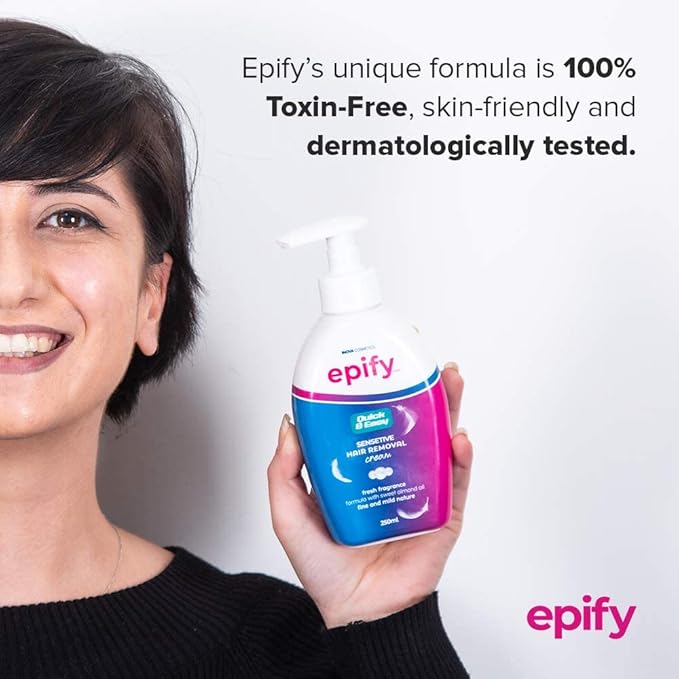 Epify Intimate Hair Removal Cream for Men and Women - Pubic, Bikini Line, Sensitive Areas - 8.45 Fl Oz-Velvo Beauty