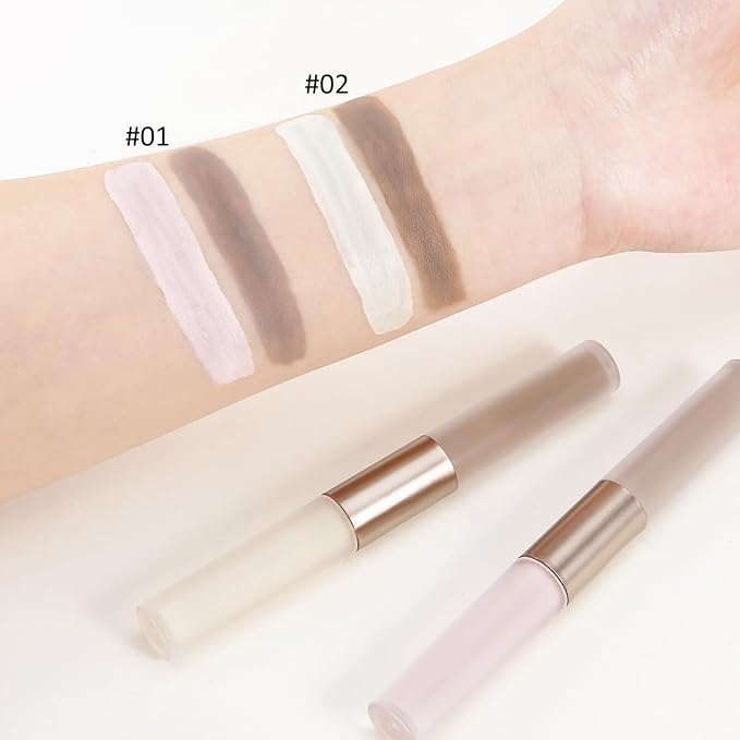Boobeen Liquid Highlighter Contour Makeup, Face Highlighter Bronzer Stick, Silky Smooth Cream Face Illuminator Makeup Pen for Face & Body, Create a Natural Matte Finish, Lightweight, Long Lasting-Velvo Beauty