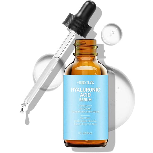Hyaluronic Acid Serum for Face Anti Aging, Fine Lines, Dark Spots, & Dry Skin - Hydrating Facial Serum - Best Face Serum for Moisturizing and Wrinkle Reducing, 1 fl oz-Velvo Beauty