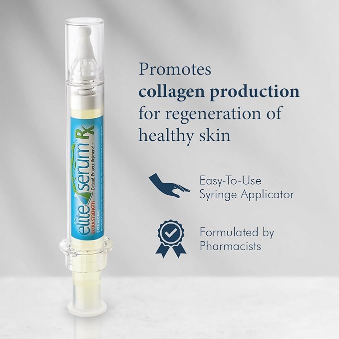 Elite Serum Rx - Anti Aging Under Eye Serum for Dark Circles and Puffiness with 8 Patented Peptides - Extra Strength Lifting and Firming Treatment for Wrinkle Repair and Eye Bag Removal-Velvo Beauty