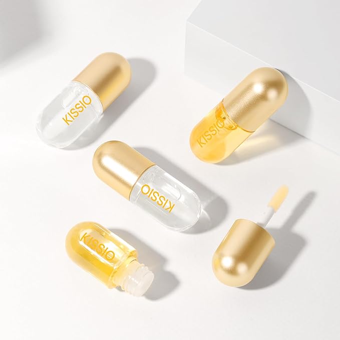 KISSIO Lip Plumper,2 PCS Natural Lip Plumper,Lip Enhancer, Natural Plumping Lip Serum, Lip Plumping Balm,Lip Plumper Pro,Hydrated Beauty Lips 5.5ml, Day And Night-Velvo Beauty